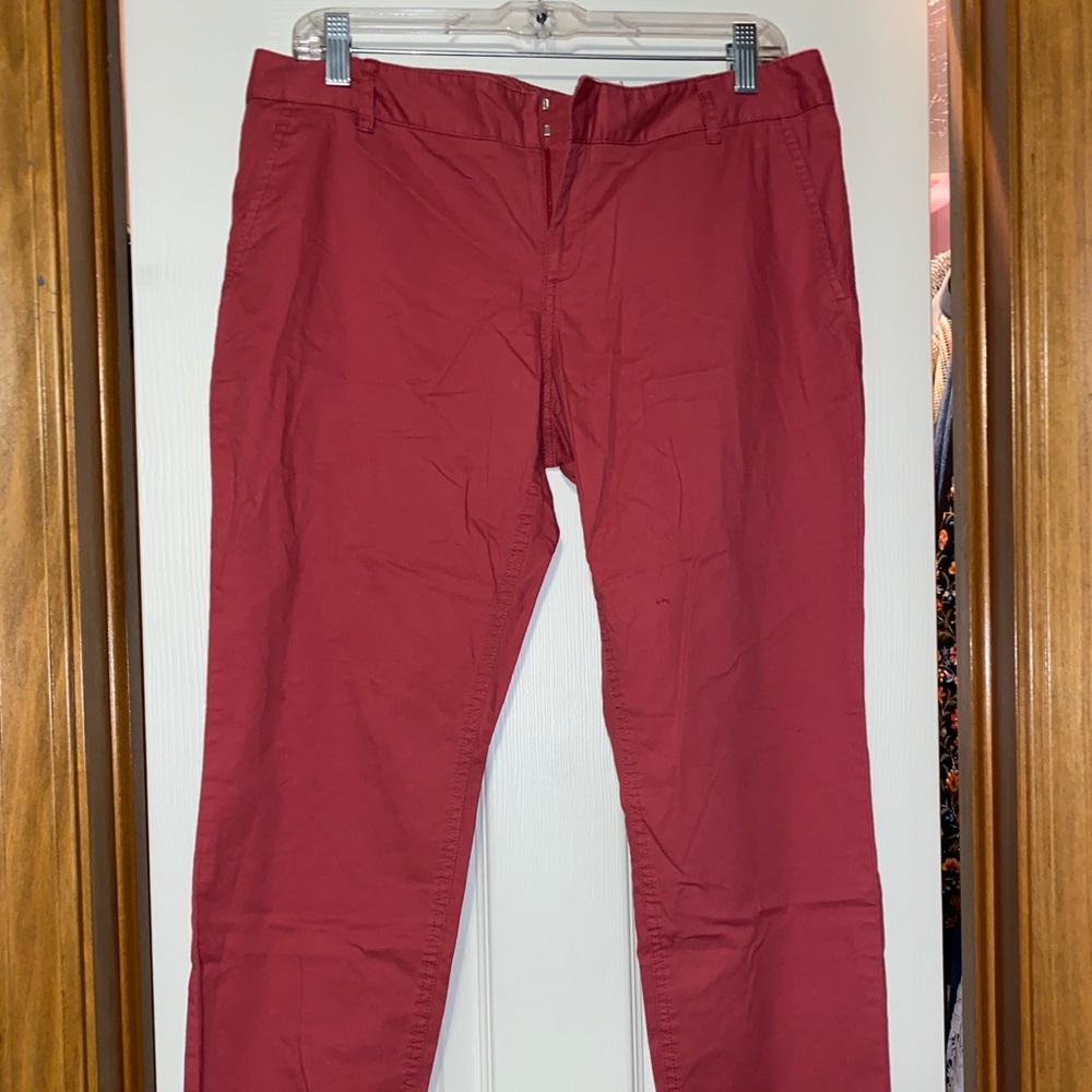 Coral ankle slacks